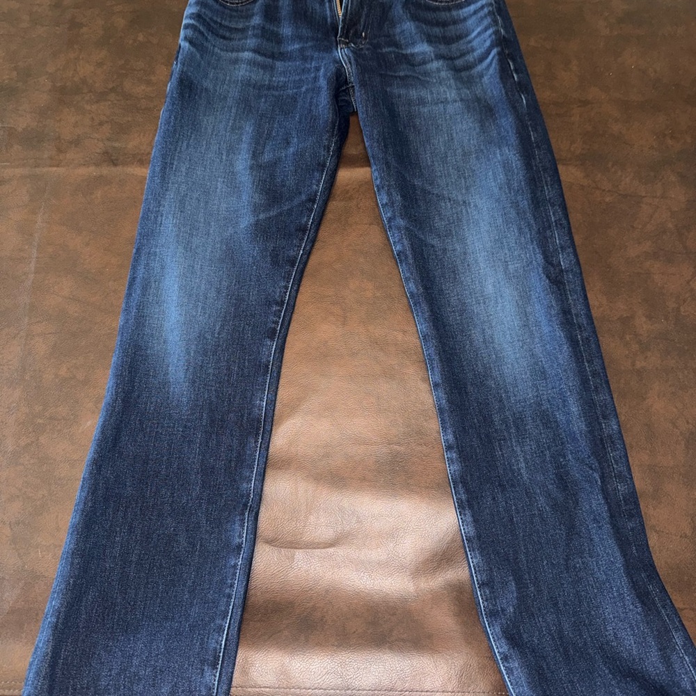 AG Adriano Goldschmied Men's Straight Jeans in Dark Blue Wash